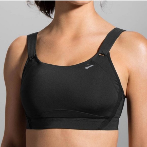 Brooks Other - Brooks Black Moving Comfort Jubralee High Impact Sports Bra Size Women's 38DD